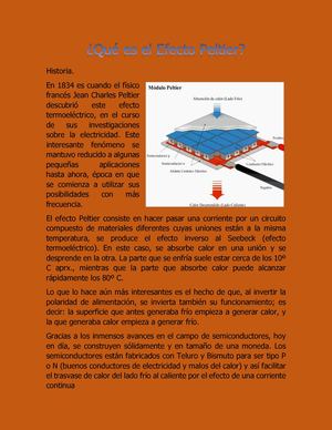 Qué Es El Efecto Peltier
