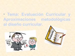 Evaluacion Curricular
