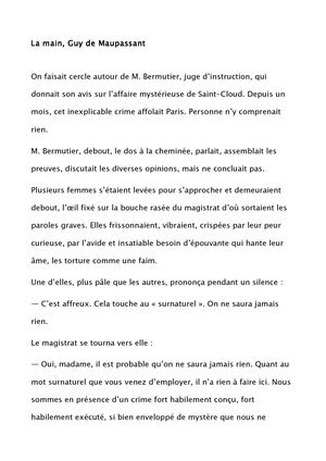 Apparition Maupassant