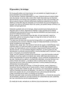 El Pescador Y La Tortuga Competencias Comunicativas