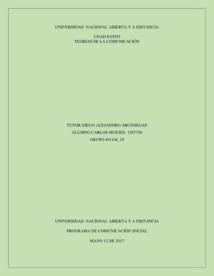Inseguridad En La Ciudad De Pasto Teorias De La Comunicacion