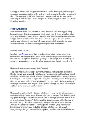 Cara Root Android Lengkap