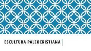 Escultura Paleocristiana