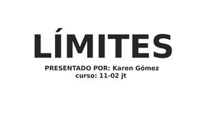 Diapositivas De Limites