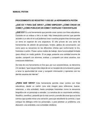 Manual Pixton
