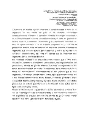 Resultados De Encuestas