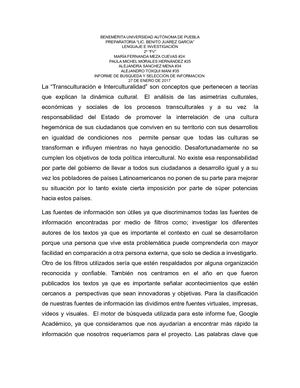 Informe De Búsqueda Y Selección De Información