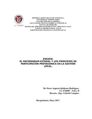 Participacion República Bolivariana De Venezuela