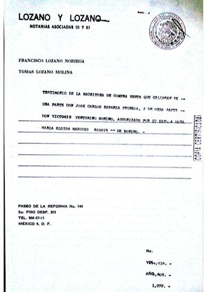 Testimonio De Escritura De Compra Venta Jcep Y Vvb (1972)