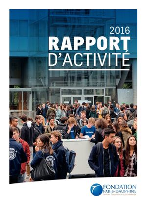 Rapport d'activité 2016