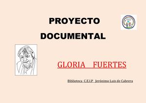 Gloria Fuertes Proyecto Documental Pdf