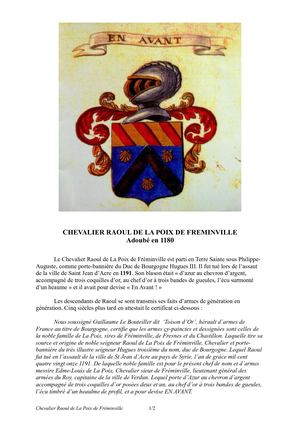 Chevalier Raoul De La Poix De Fréminville