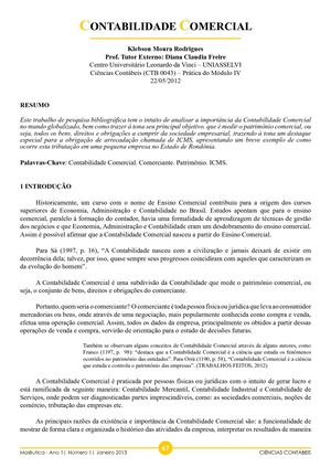 Contabilidade Comercial