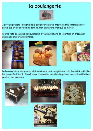 La Boulangerie  au Travail