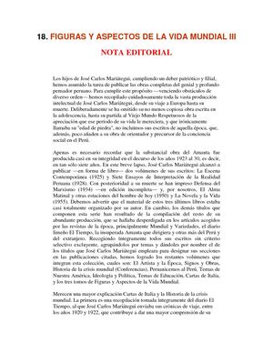 18 Figuras Y Aspectos De La Vida Mundial Iii