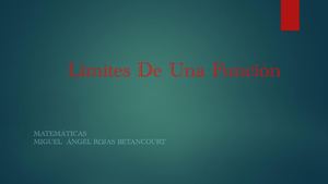 Limites De Una Función