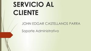 Actividad # 1 Servicio Al Cliente