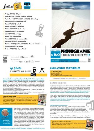 Dépliant - Festival de la photo 2017