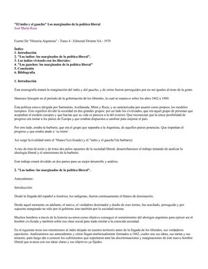 El Indio Y El Gaucho