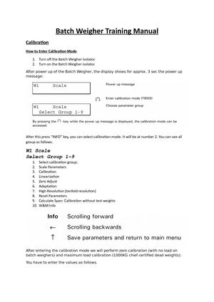 Batch Weigher Training Manual