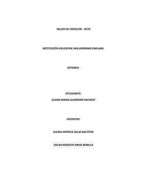 Taller Consulta Eliana