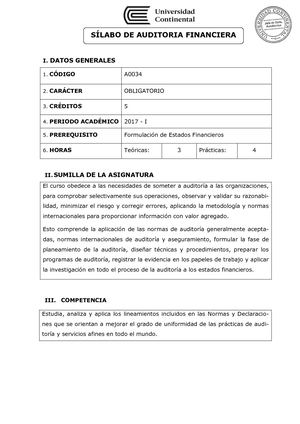 A0034 Silabo Auditoria Financiera