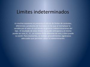 Limites Indeterminados 1