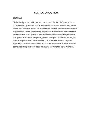 Contexto Politico