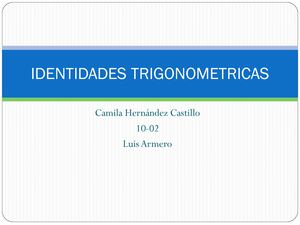 Identidades Trigonometricas