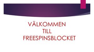Freespins Inga insättningar