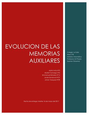 Evolucion De Las Memorias Auxiliares