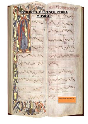evolucion de la escritura musical