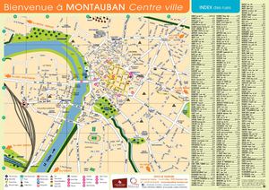 PLAN DU CENTRE VILLE DE MONTAUBAN