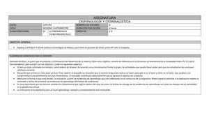 Ld952m Criminología Y Criminalística