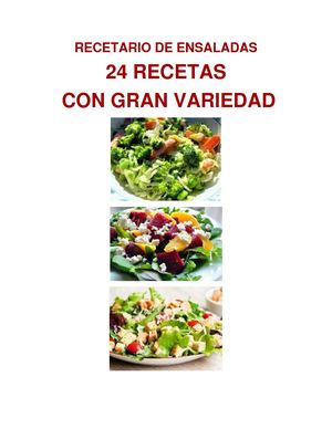 RECETAS DE ENSALADAS