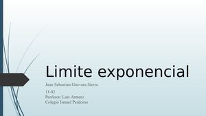 Limite Exponencial