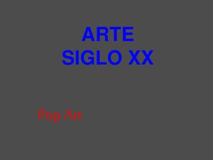 Arte XX Pop