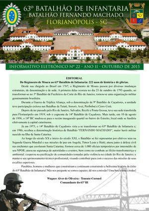 Informativo 63bi N22 Outubro 15