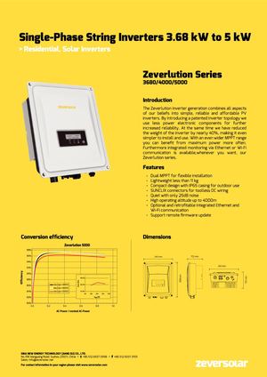 ZEVERSOLAR 3680 4000 5000 inverter