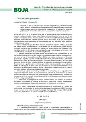 Orden17abril2017actividades Extraescolares