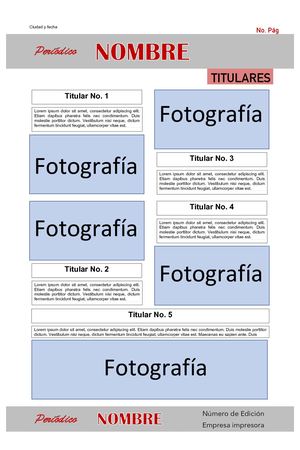 Boceto de Periódico Impreso