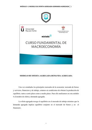 Modelo De Oferta Y Demanda Agregada Francisco Javier Cervigon Ruckauer