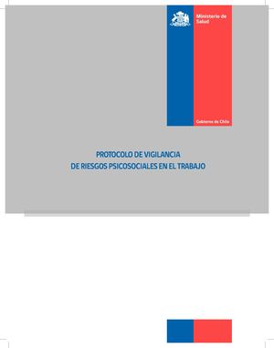 PROTOCOLO DE VIGILANCIA DE RIESGOS PSICOSOCIALES EN EL TRABAJO