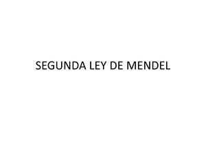 Segunda Ley De Mendel