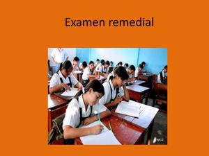 Examen Remedial