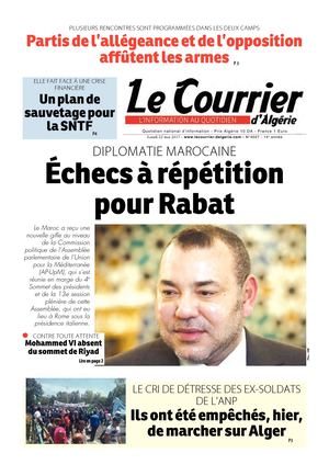 Le Courrier D'Algérie Du 22 Mai 2017