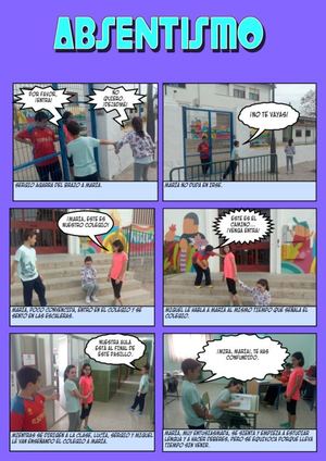 Cómic Absentismo Escolar