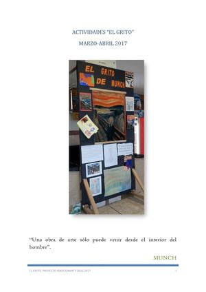 IES MARÍA MOLINER - ACTIVIDADES MUNCH EL GRITO