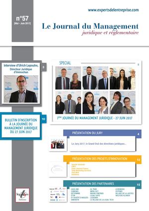 Journal du Management Juridique n 57