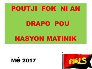 POUTJI  FOK  NI AN DRAPO  POU NASYON MATINIK